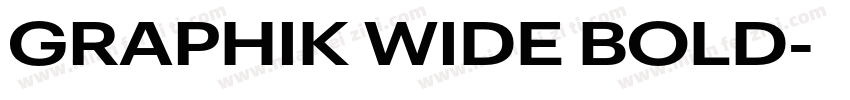 GRAPHIK WIDE BOLD字体转换